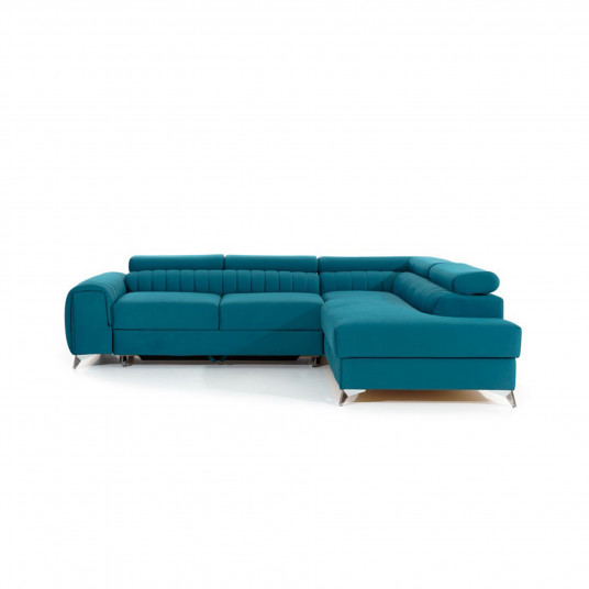 Kampinė sofa Laurence su patalynės dėže, audinys Solar 77