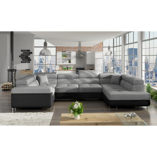  Kampinė sofa Letto su patalynės dėže, audinys Sawana 21, Soft 11 
