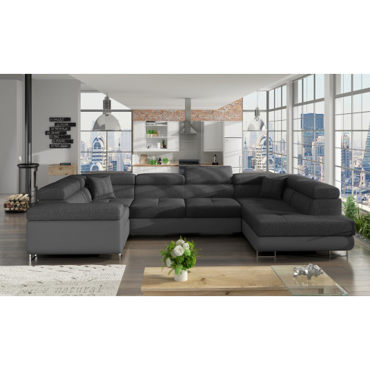 Kampinė sofa Letto su patalynės dėže, audinys Inari 96, Soft 29