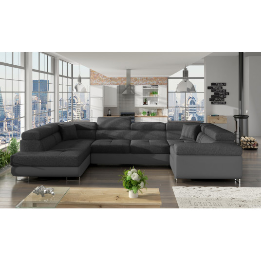 Kampinė sofa Letto su patalynės dėže, audinys Inari 96, Soft 29