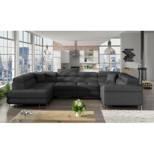  Kampinė sofa Letto su patalynės dėže, audinys Inari 96 