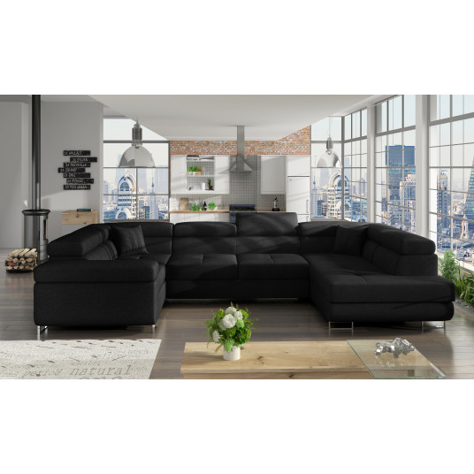  Kampinė sofa Letto su patalynės dėže, audinys Sawana 14 