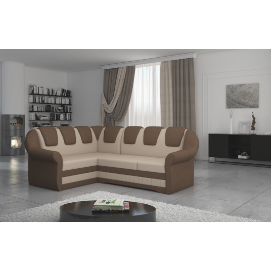 Kampinė sofa Lord_II su patalynės dėže, audinys Jasmine 22, Soft 15
