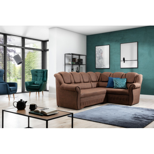  Kampinė sofa Lord_II su patalynės dėže, audinys Texas 28 