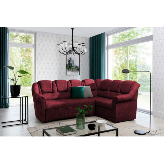 Kampinė sofa Lord_II su patalynės dėže, audinys Dora 63