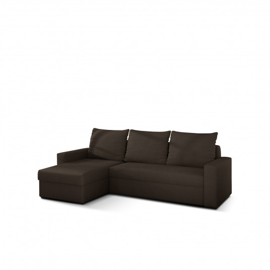 Kampinė sofa Livio su patalynės dėže, audinys Alova 67