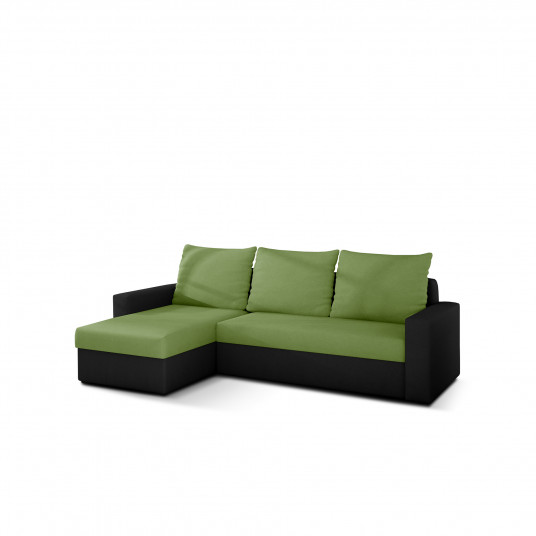 Kampinė sofa Livio su patalynės dėže, audinys Alova 42, Alova 04