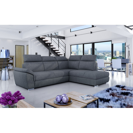 Kampinė sofa Loreto su patalynės dėže, audinys Inari 96