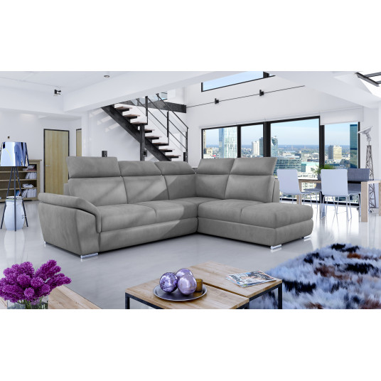  Kampinė sofa Loreto su patalynės dėže, audinys Monolith 84 