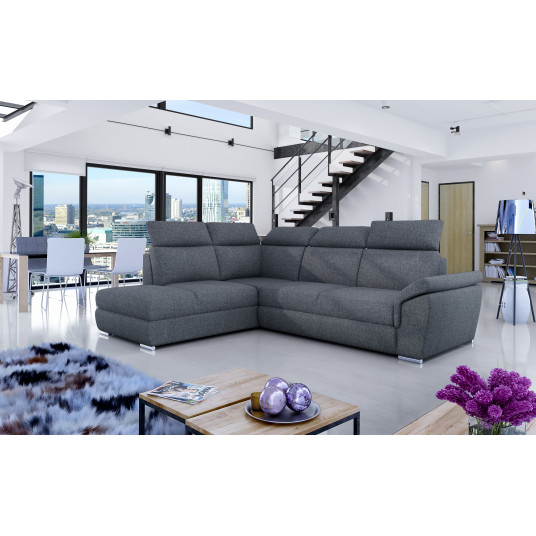 Kampinė sofa Loreto su patalynės dėže, audinys Inari 96