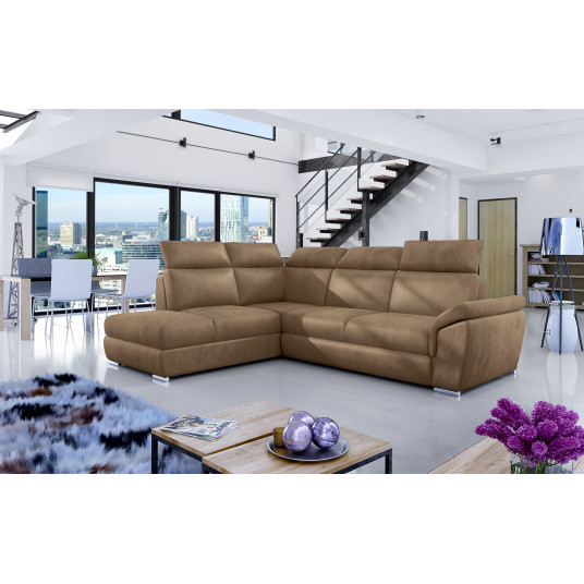  Kampinė sofa Loreto su patalynės dėže, audinys Monolith 09 
