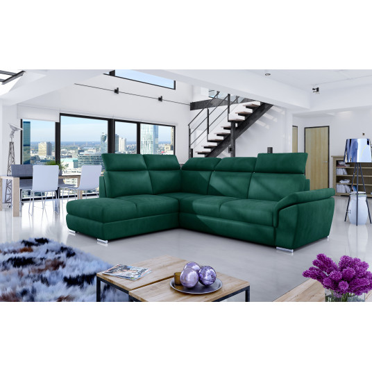  Kampinė sofa Loreto su patalynės dėže, audinys Monolith 37 
