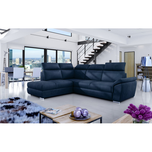  Kampinė sofa Loreto su patalynės dėže, audinys Monolith 77 