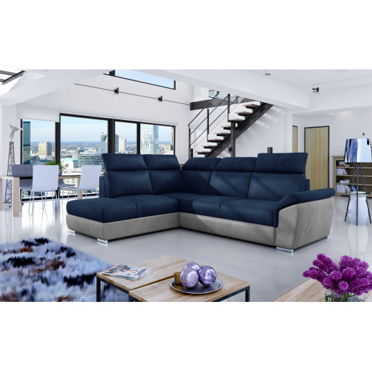  Kampinė sofa Loreto su patalynės dėže, audinys Monolith 77, Monolith 84 