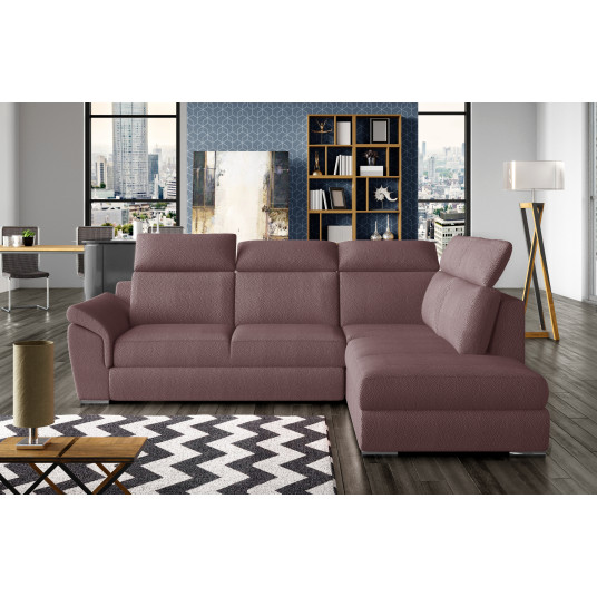 Kampinė sofa Loreto su patalynės dėže, audinys Solar 63