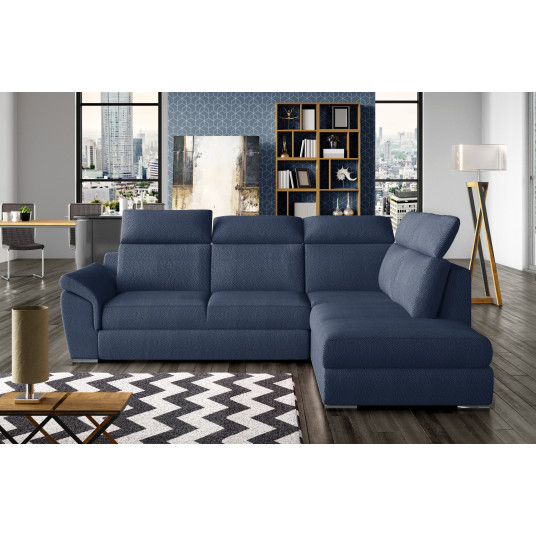 Kampinė sofa Loreto su patalynės dėže, audinys Solar 79