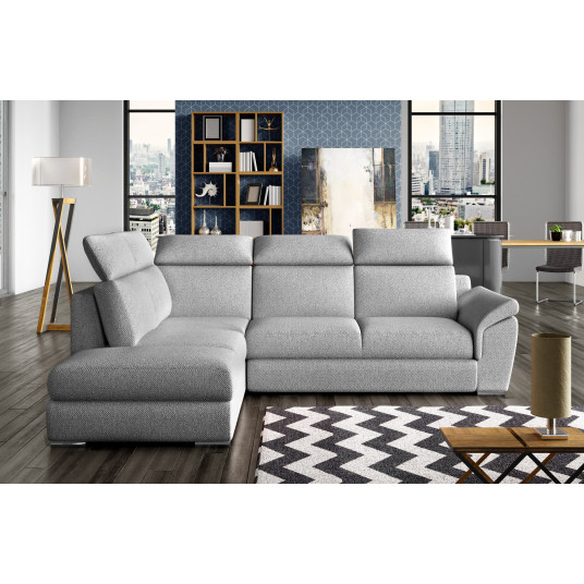  Kampinė sofa Loreto su patalynės dėže, audinys Grande 81 