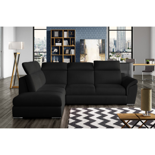 Kampinė sofa Loreto su patalynės dėže, audinys Mat Velvet 99