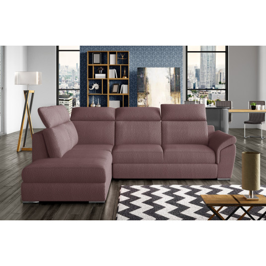  Kampinė sofa Loreto su patalynės dėže, audinys Solar 63 