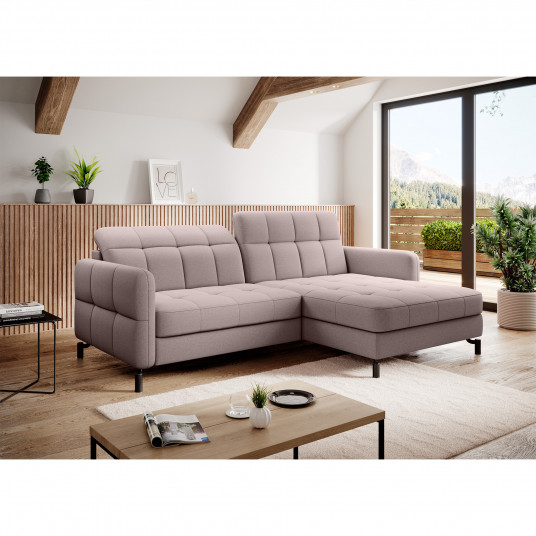 Kampinė sofa Lorelle su patalynės dėže, audinys Omega 91