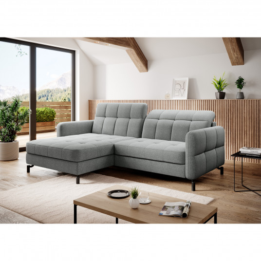 Kampinė sofa Lorelle su patalynės dėže, audinys Inari 91