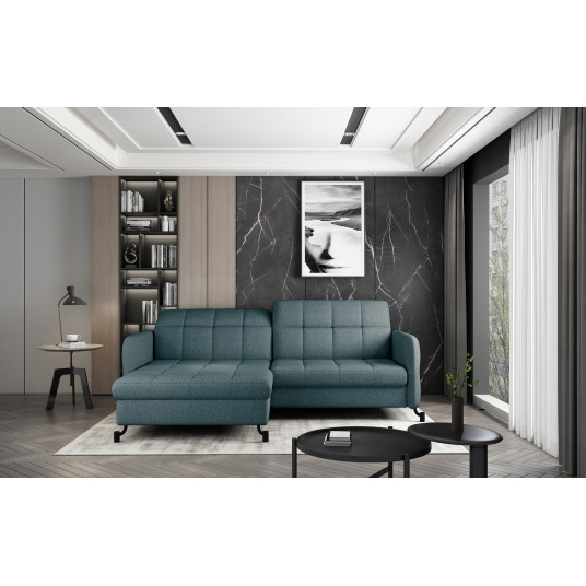Kampinė sofa Lorelle su patalynės dėže, audinys Grande 75
