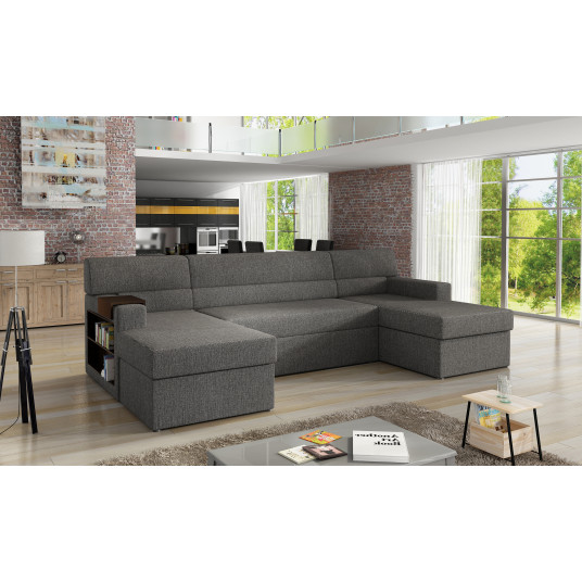 Kampinė sofa Markos su patalynės dėže, audinys Lars 99 