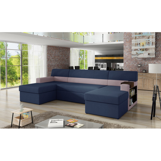  Kampinė sofa Markos su patalynės dėže, audinys Ontario 81, Ontario 91 