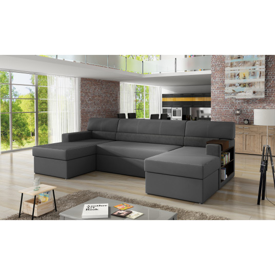  Kampinė sofa Markos su patalynės dėže, audinys Soft 29, Dora 96 