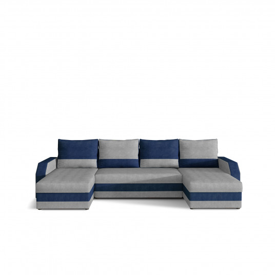 Kampinė sofa Marion su patalynės dėže, audinys Paros 05, Kronos 09