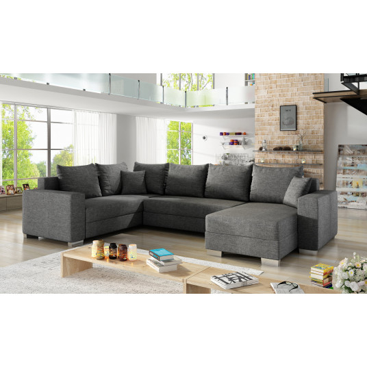 Kampinė sofa Marco su patalynės dėže, audinys Sawana 05