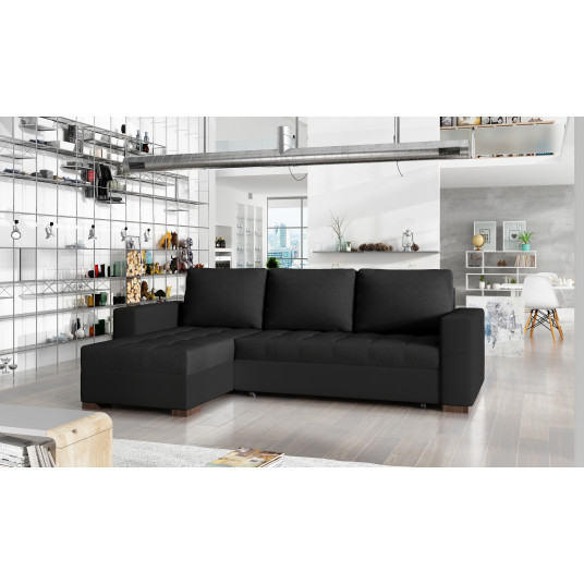 Kampinė sofa Newark su patalynės dėže, audinys Sawana 14, Soft 11