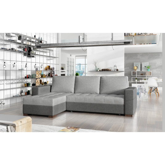  Kampinė sofa Newark su patalynės dėže, audinys Sawana 21, Sawana 05 