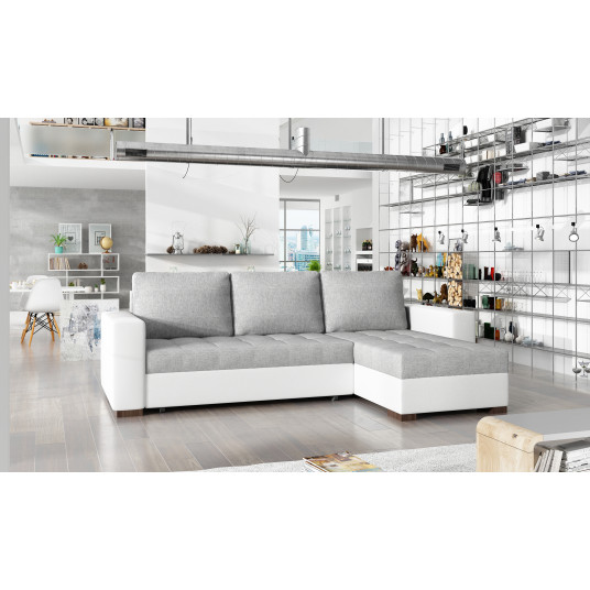 Kampinė sofa Newark su patalynės dėže, audinys Sawana 21, Soft 17