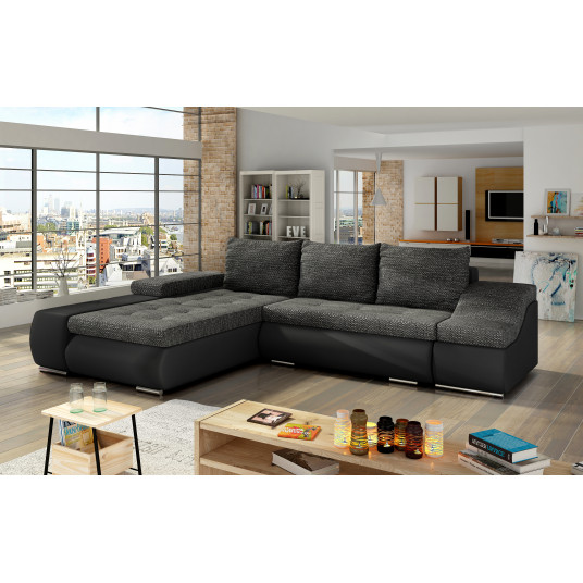 Kampinė sofa Ontario su patalynės dėže, audinys Berlin 02, Soft 11