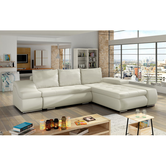  Kampinė sofa Ontario su patalynės dėže, audinys Soft 33 