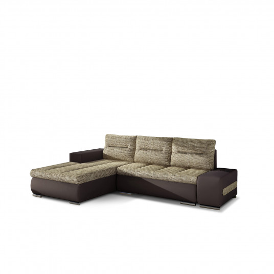 Kampinė sofa Ottavio su patalynės dėže, audinys Berlin 03, Soft 66