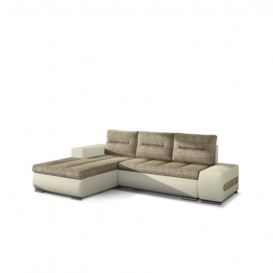 Kampinė sofa Ottavio su patalynės dėže, audinys Berlin 03, Soft 33
