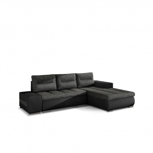 Kampinė sofa Ottavio su patalynės dėže, audinys Berlin 02, Soft 11