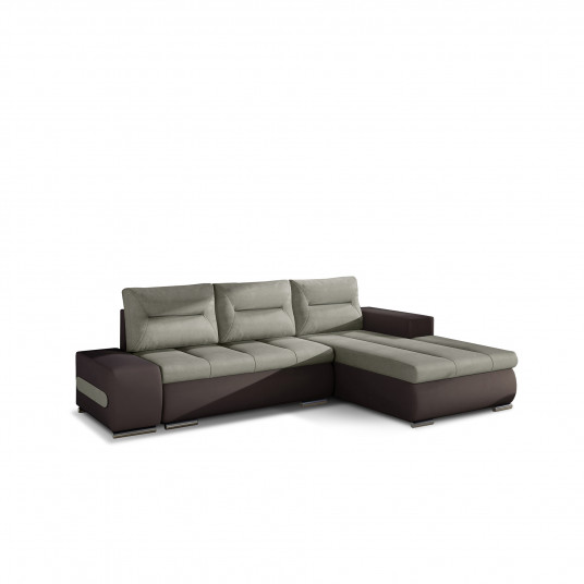 Kampinė sofa Ottavio su patalynės dėže, audinys Soro 13, Soft 66