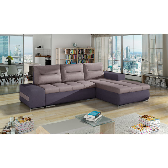 Kampinė sofa Ottavio su patalynės dėže, audinys Soro 61, Soro 65