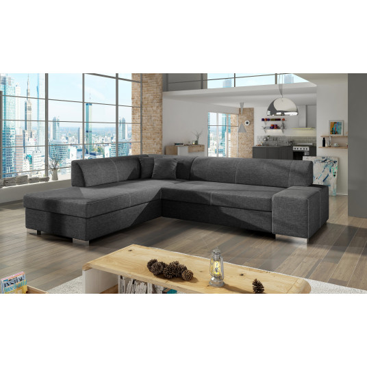 Kampinė sofa Porto su patalynės dėže, audinys Sawana 05