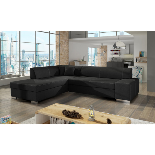 Kampinė sofa Porto su patalynės dėže, audinys Sawana 14