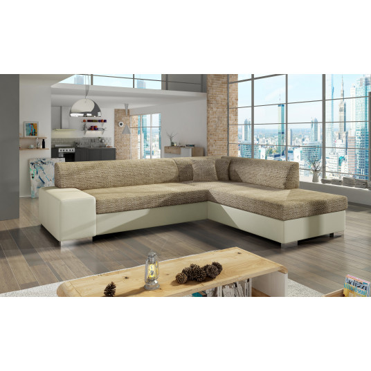  Kampinė sofa Porto su patalynės dėže, audinys Berlin 03, Soft 33 