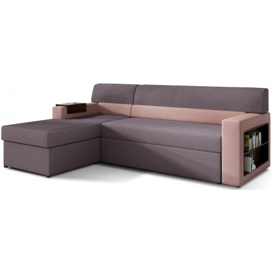 Kampinė sofa Rico su patalynės dėže, audinys Soro 65, Soro 61