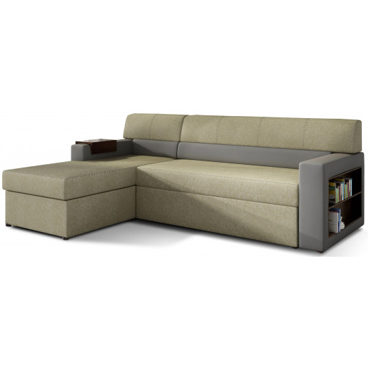 Kampinė sofa Rico su patalynės dėže, audinys Dora 22, Soft 29