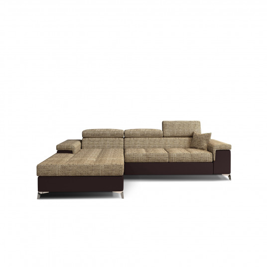  Kampinė sofa Ricardo su patalynės dėže, audinys Berlin 03, Soft 66 