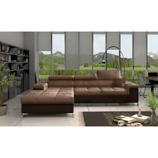 Kampinė sofa Ricardo su patalynės dėže, audinys Monolith 09, Monolith 29