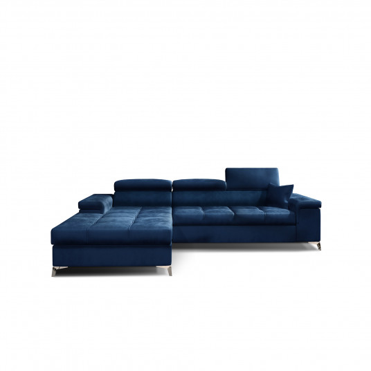 Kampinė sofa Ricardo su patalynės dėže, audinys Monolith 77
