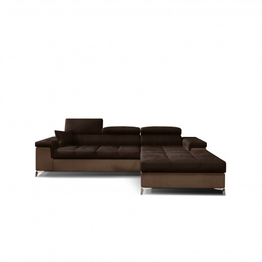 Kampinė sofa Ricardo su patalynės dėže, audinys Monolith 29, Monolith 09